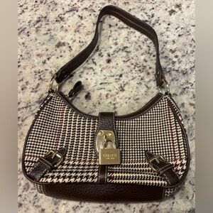 Chaps Brown Plaid Handbag